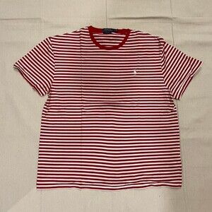 Red White Stripped Polo